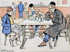 Jockey og kondisko i baren, ca. 1905